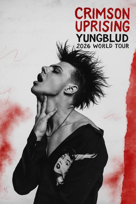 YUNGBLUD Unleashes 2026 World Tour: Crimson Uprising Ignites a Bold New Era in His Genre-Bending Legacy